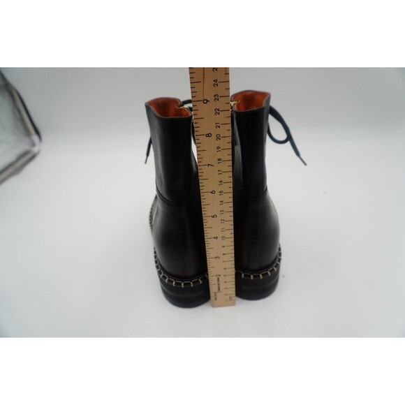 Chloé Noua Leather Whipstitch Trim Combat Ankle Boots. Style and Comfort Size 35 - Picture 8 of 11